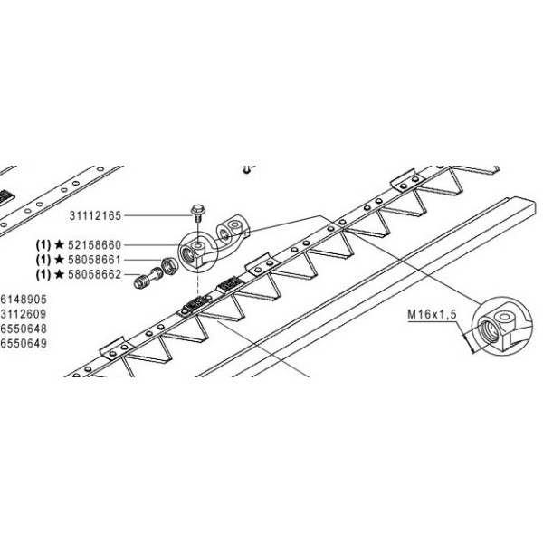GLAVA POGONSKA KOSE BCS ORIGINAL KPL.