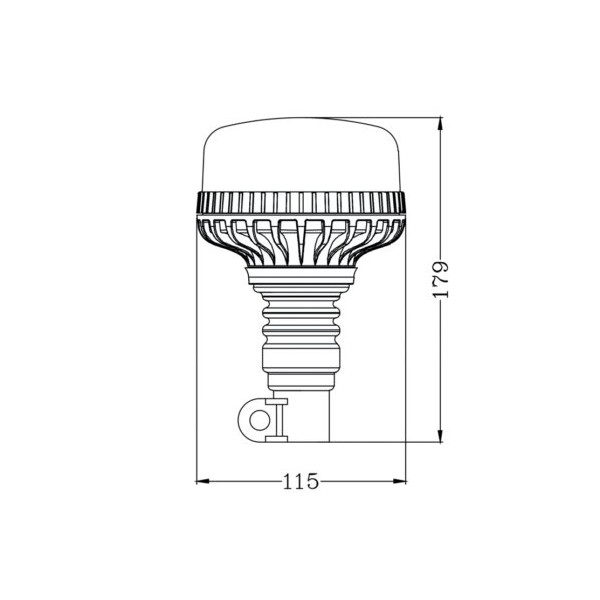 LUČ ROTACIJSKA NATIČNA LED 12-24V