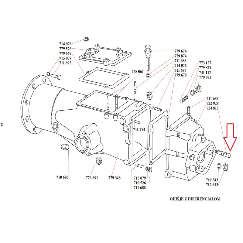 VIJAK STEBELNI MUTA ZA PRIKLJUČEK M12X1.5 